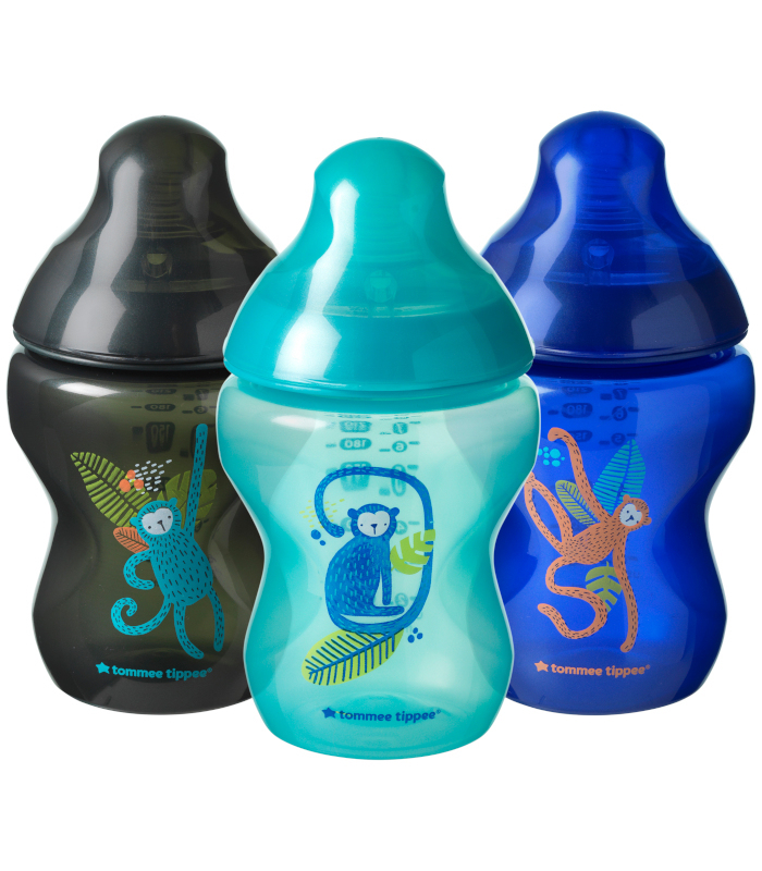 Tommee Tippee Bottles Closer to Nature 260 x3 Jungle Blue