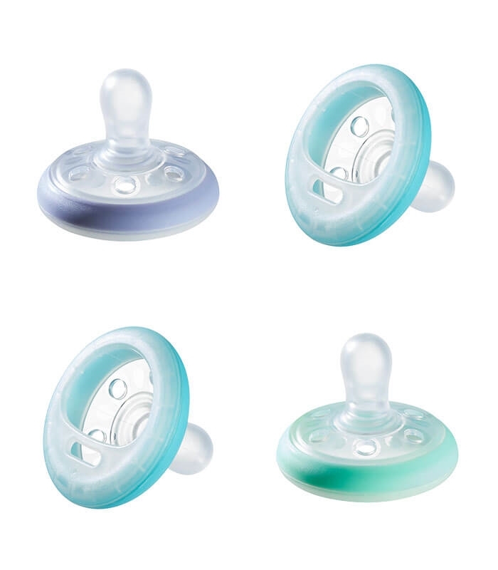 Tommee Tippee Chupetes Forma de Pecho Noche 4x 6-18 Niño